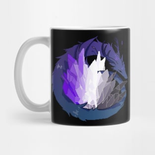 Ace Pride Flag Crystal Dragon Mug